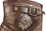 50081 Genuine Leather Men Handmade Western Motorcycle Boots