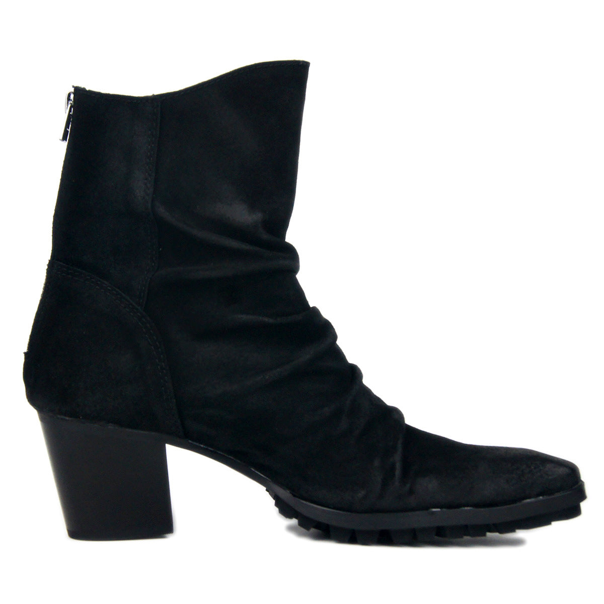 Wiipop Retro Wrinkle Men's Genuine Leather Chelsea Boots