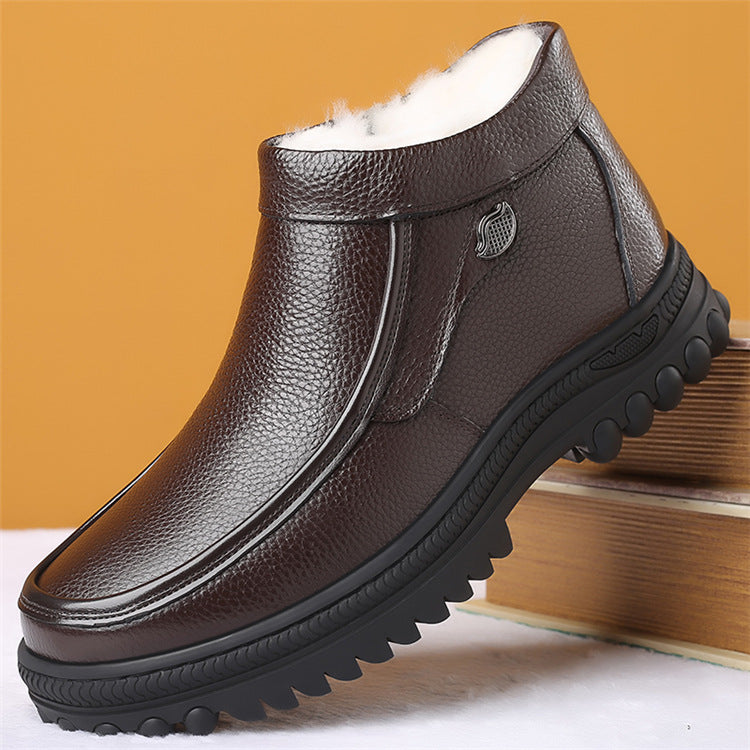 Men Plus Velvet Thick Warm Shoes