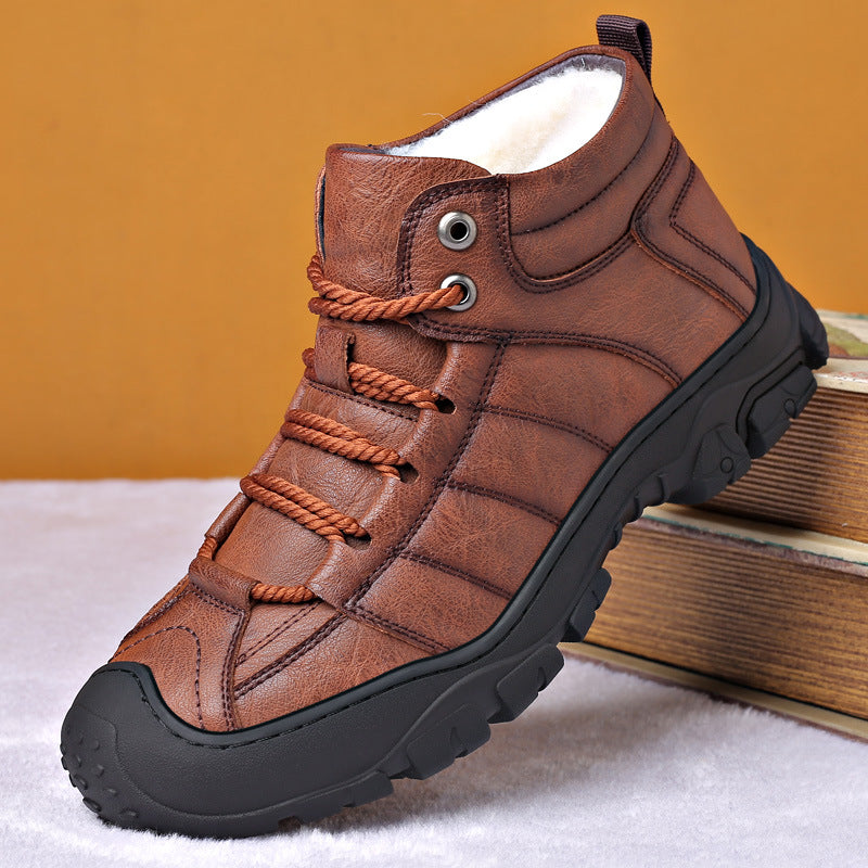 Wiipop High Quality Warm Velvet Men Boots