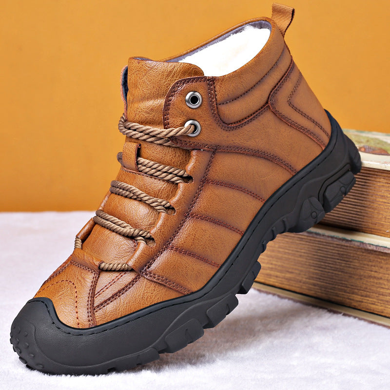 Wiipop High Quality Warm Velvet Men Boots