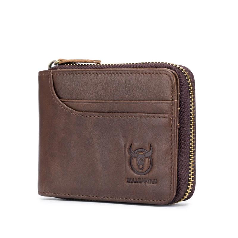 RFID Men's Wallet Leather Coin Purse
