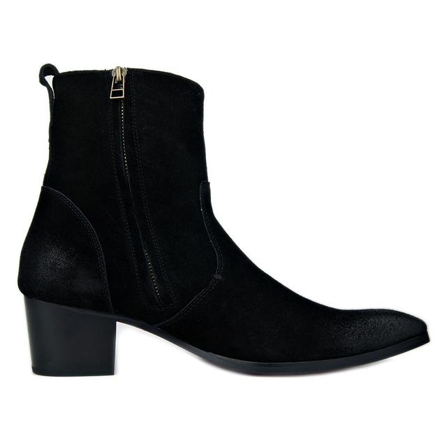 Wiipop Handmade Genuine Suede Leather Chelsea Ankle Boots