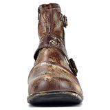 50081 Genuine Leather Men Handmade Western Motorcycle Boots