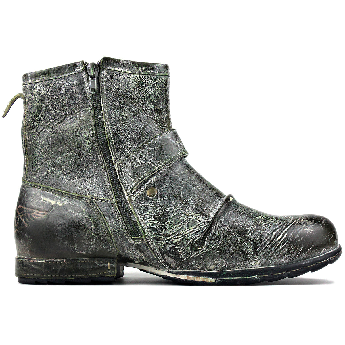 Wiipop 5008-1-AT Motorcycle Ankle Boots