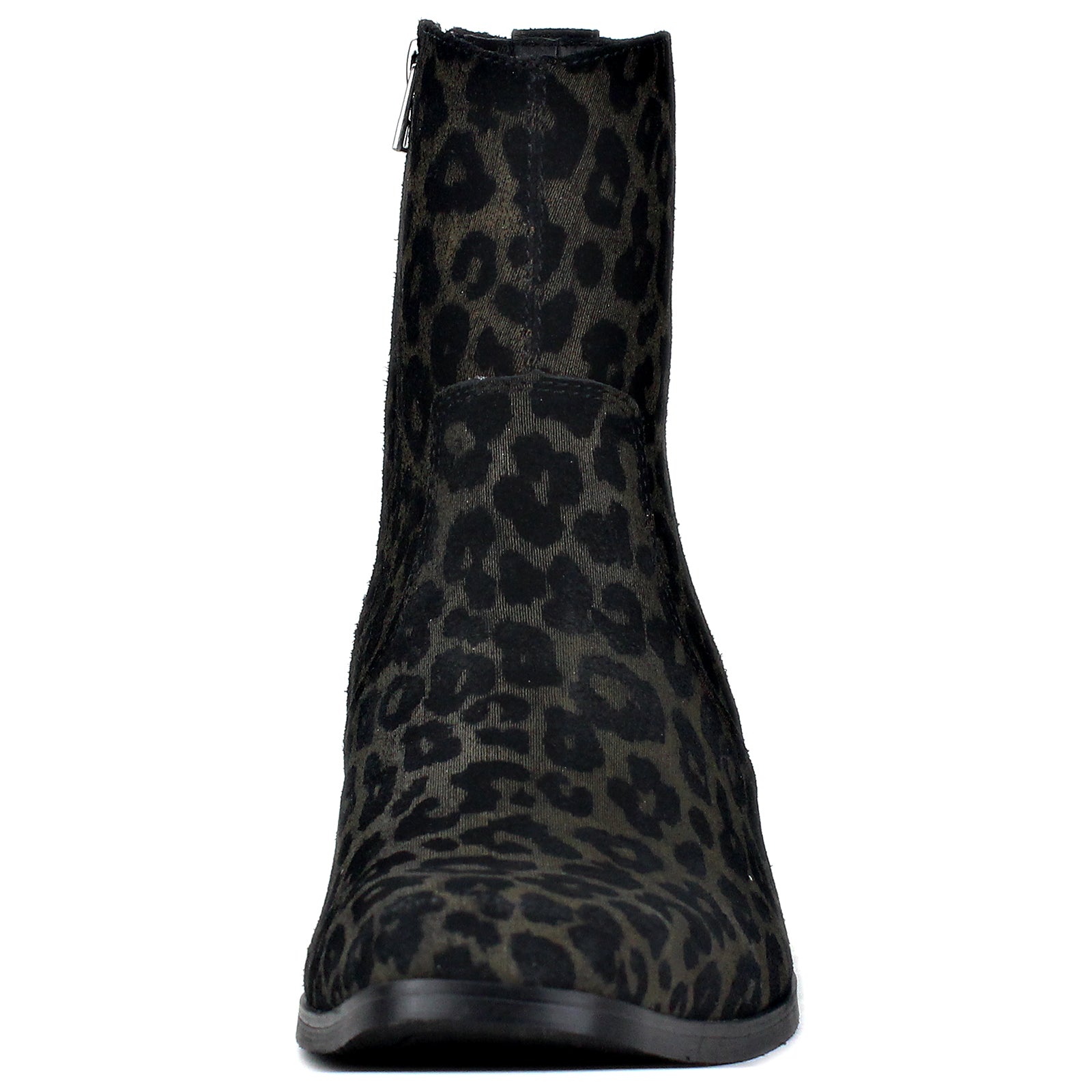 Wiipop Genuine Leather Horse Hair Leopard Boots