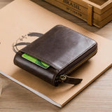 Men Genuine Leather Brand RFID Wallet